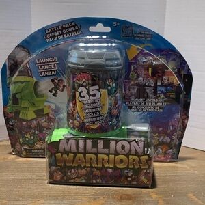MILLION WARRIORS BATTLE PACK WITH 35 WARRIORS PLAYSET & LAUNCHER SEALED NEW